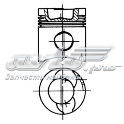 Поршень на 1 цилиндр 90334600 Kolbenschmidt