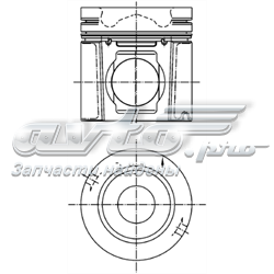 99374600 Kolbenschmidt pistão do kit para 1 cilindro, std