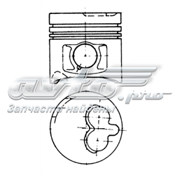 Поршень в комплекте на 1 цилиндр, 3-й ремонт (+0,60) 94576730 Kolbenschmidt