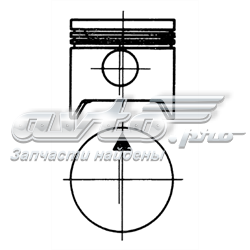 Поршень на 1 цилиндр 90451700 Kolbenschmidt
