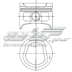 Поршень на 1 цилиндр 94553600 Kolbenschmidt