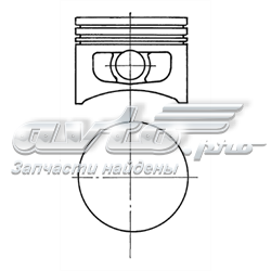 94917610 Kolbenschmidt pistão do kit para 1 cilindro, 2ª reparação ( + 0,50)