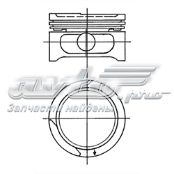 Поршня на 1 цилиндр, STD Mahle Original 110800