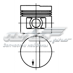 Поршень в комплекте на 1 цилиндр, 2-й ремонт (+0,50) 92931610 Kolbenschmidt