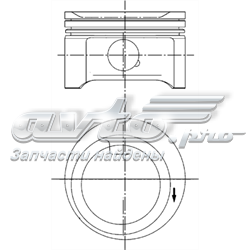 94895630 Kolbenschmidt pistão do kit para 1 cilindro, 2ª reparação ( + 0,50)