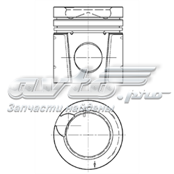Поршень на 1 цилиндр 94896600 Kolbenschmidt