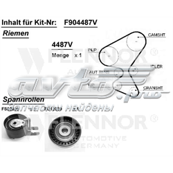 F904487V Flennor correia do mecanismo de distribuição de gás, kit