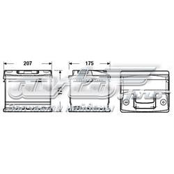 EC412 Exide bateria recarregável (pilha)