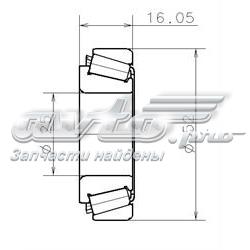 Подшипник КПП EC12557S02H206 SNR