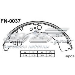 FN0037 Nibk sapatas do freio traseiras de tambor