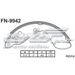 FN9942 Nibk sapatas do freio traseiras de tambor