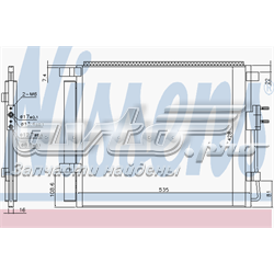 940391 Nissens radiador de aparelho de ar condicionado