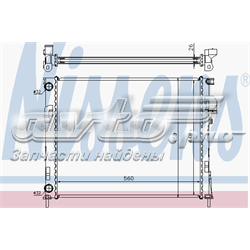 63026 Nissens radiador de esfriamento de motor