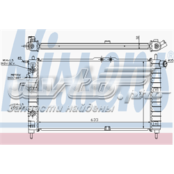 616521 Nissens radiador de esfriamento de motor