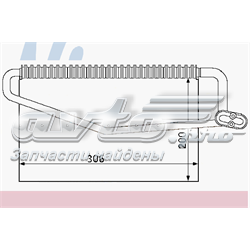 Радіатор кондиціонера салонний, випарник 92173 NISSENS