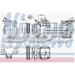 Compressor de aparelho de ar condicionado 89265 Nissens