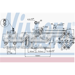 Compressor de aparelho de ar condicionado para Suzuki SX4 (GY)