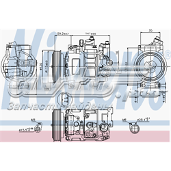 89415 Nissens compressor de aparelho de ar condicionado