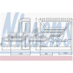 Випарник 92191 NISSENS