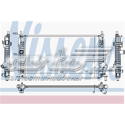 68521 Nissens radiador de esfriamento de motor