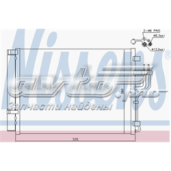 940353 Nissens radiador de aparelho de ar condicionado