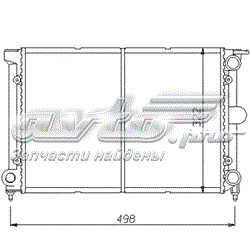 65181 Nissens radiador de esfriamento de motor