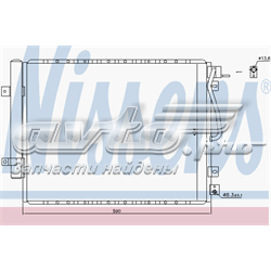 940436 Nissens radiador de aparelho de ar condicionado