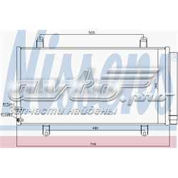 940443 Nissens radiador de aparelho de ar condicionado