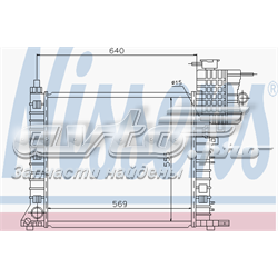 62562 Nissens radiador de esfriamento de motor