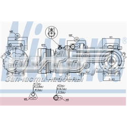 89297 Nissens compressor de aparelho de ar condicionado