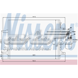 940159 Nissens radiador de aparelho de ar condicionado