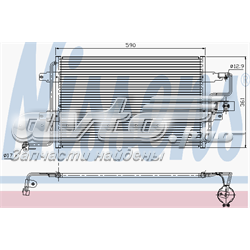 Радіатор охолодження кондиціонера 94310 NISSENS