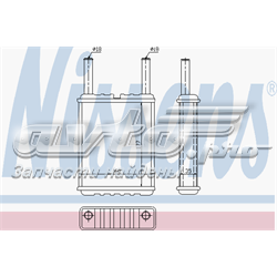 71958 Nissens radiador de forno (de aquecedor)