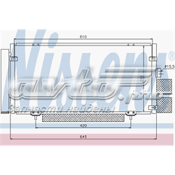 Радіатор кондиціонера 94885 NISSENS