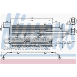 Радіатор системи охолодження кондиціонера 94326 NISSENS