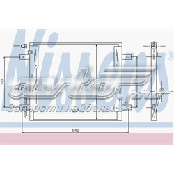 Radiador de aire acondicionado 94335 NISSENS