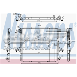 59145A NRF radiador de esfriamento de motor