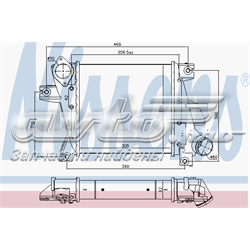 14461ES61C China radiador de intercooler