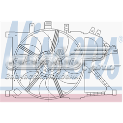 Ventilador (rodete +motor) refrigeración del motor con electromotor derecho 85195 NISSENS