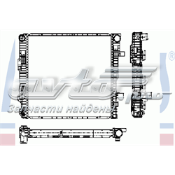 Radiador de esfriamento de motor 62628 Nissens