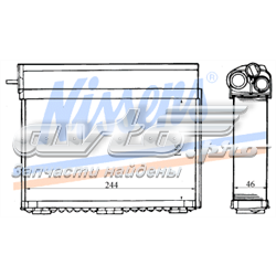 70504 Nissens radiador de forno (de aquecedor)