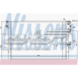 61984 Nissens radiador de esfriamento de motor