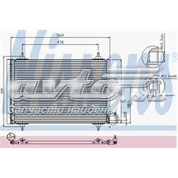 Радіатор кондиціонера 94542 NISSENS