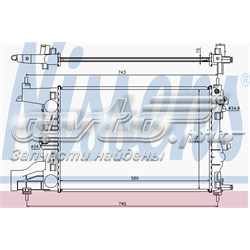 Radiador de esfriamento de motor 616903 Nissens