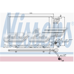 940286 Nissens radiador de aparelho de ar condicionado