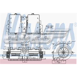 Motor de ventilador de forno (de aquecedor de salão) 87140 Nissens