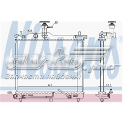 67098 Nissens radiador de esfriamento de motor