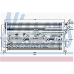 940439 Nissens radiador de aparelho de ar condicionado