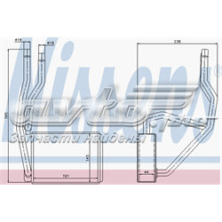 Радіатор опалювача салону 71765 NISSENS