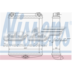 72026 Nissens radiador de forno (de aquecedor)